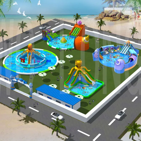 NEW Commercial Inflatable Water with Park with Slide
