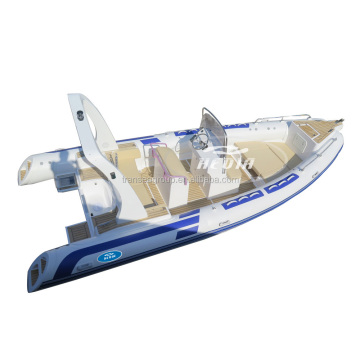 7m PVC Hypalon Aluminum RIB Saltwater Speed Boat for 10 Passengers for Sale with Fiberglass