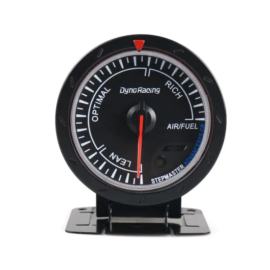Dynoracing 60MM Air Fuel Ratio Gauge with Red & White Lighting and Narrowband Technology - Black Face Car Meter