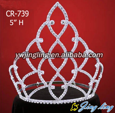 Wholesale crystal rhinestone pageant crowns and tiaras