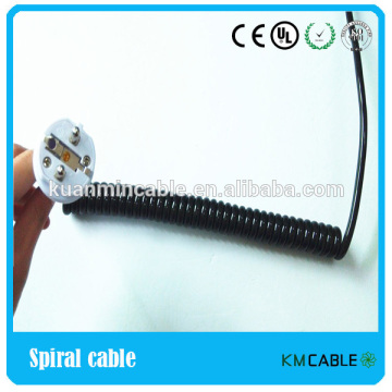 IP44 water-proof plug with spiral cords