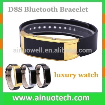 D8 D8S MTK6260 led smart bluetooth bracelet watch for men gold bracelet For Android for Samsung for iPhone