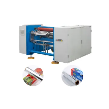 Semi-Automatic 2-Shafts Aluminum Foil Slitting and Rewinding Machine for Kitchen Foil Rolls