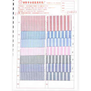 Kain kemeja Slub Pinstripe