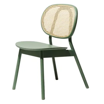 Nordic Modern Style Solid Wood Rattan Dining Chair for Sale
