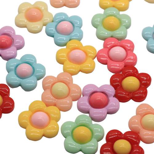 Kawaii Resin Flower Pendant Flatback Cabochon Sunflower DIY Craft Accessories Beads Hairclips Phone Case Ornament