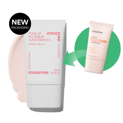 Innisfree Korean Beauty: Sebum Control & Pore Care Make-Up Kit - Tone Up, Sunscreen & More
