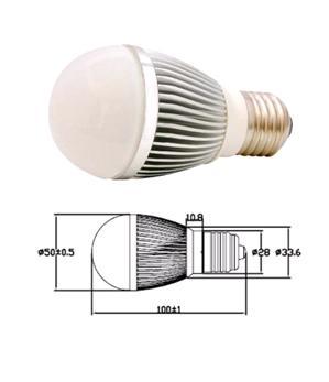 E27 LED Lighting 3*1W (HBC003WCRE27)