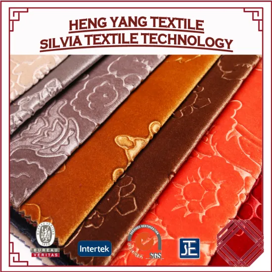 Polyester Material jacquard Velvet Upholstery Fabric