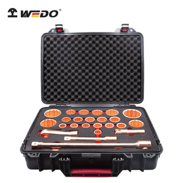 WEDO German DIN Standard BAM Certified ATEX Non-Sparking 3/4" 1Dr Socket Set - 26pcs