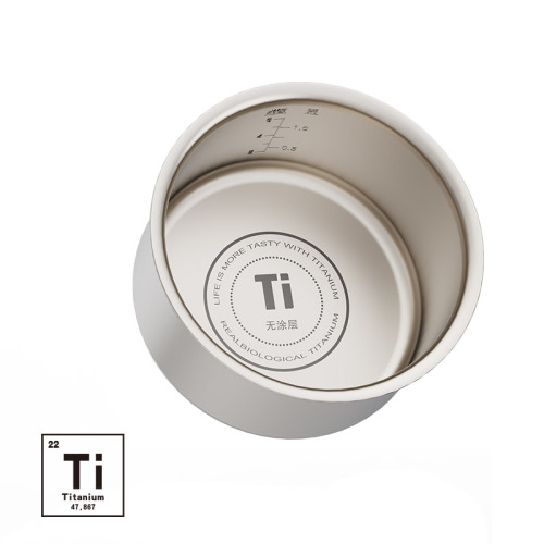 Новы патоўшчаны тытанавы рысавы пліта з вялікім экранам