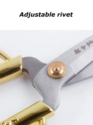 Golden Industrial Grade Metal Steel Dragon Phoenix Alloy Scissors