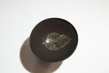 Jizhou kiln wood leaf Tianmu large lamp