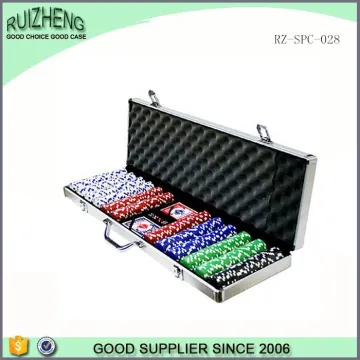 Top quality custom poker game chip aluminum case