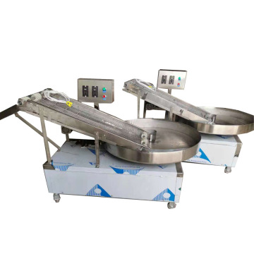Torta di carne da 900 mm di diametro, briciole di pane, linea di produzione di copertura: formaggio, macchina per rivestimento per filetto e tempura