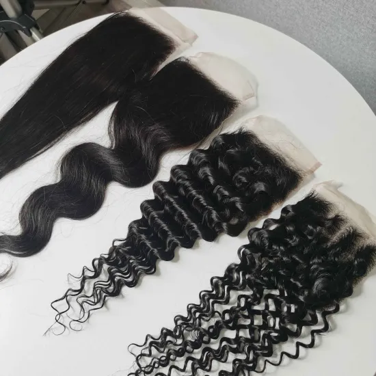 Wholesale Vendor 100% Brazilian Virgin Human Hair Transparent Lace Closure Swiss HD Lace Frontal