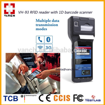 VANCH retail store rfid handheld reader with thermal printer