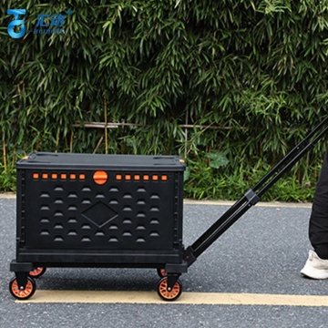 Universal Folding Hand Camping Trolley: 100kg Capacity, Perfect for Kids Luggage, Travel, Shopping, and Supermarket Use