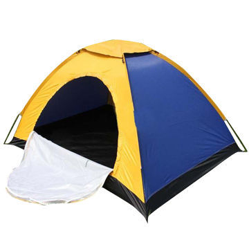 Camping tent, double, fiberglass and polyester
