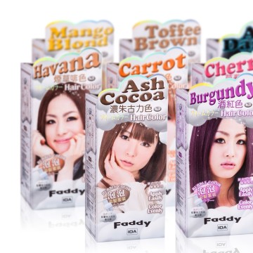 8 colors choice Bubble long lasting hair color dye kit