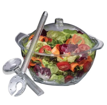 Wholesale Salad Chiller Cover - Plastic Salad Bowl with Lid and Fork