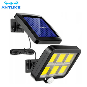 120 Cob LED Solar Flood Light with Motion Sensor, IP65 Waterproof Outdoor Courtyard Light