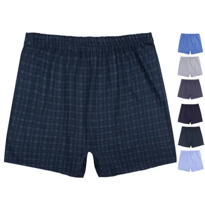 Middle-aged and Elderly Men's Loose Cotton Boxer Briefs