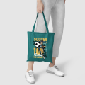 Football-themed Pattern Canvas Tote Bag