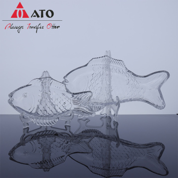 Placas de vidrio en forma de pescado amigables con ATO para el festival