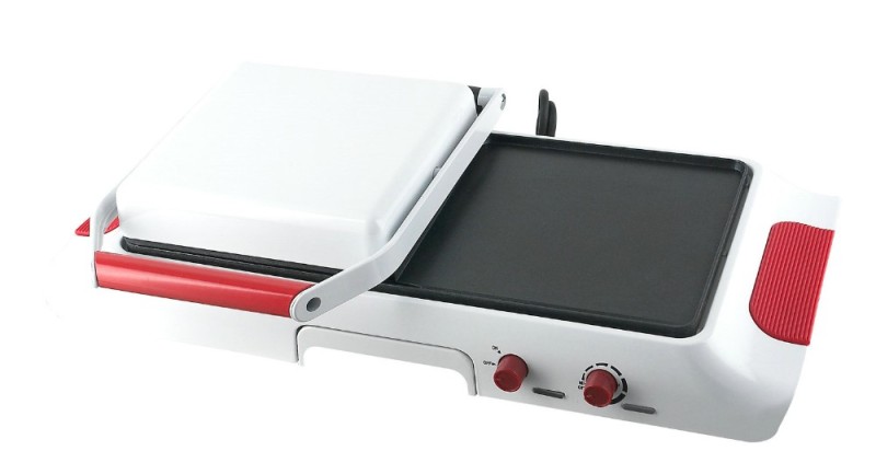 GRACE Professional Cast Iron Gas/Electric Sandwich Maker Contact Panini Press Grill