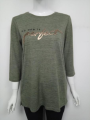 Camiseta informal de Grey Grey Ladies con mangas de cuartos