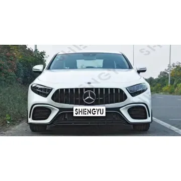 Upgrade Facelift Car Bumpers with Grille and Rear Diffuser for Benz W257 2018+ CLS63 AMG