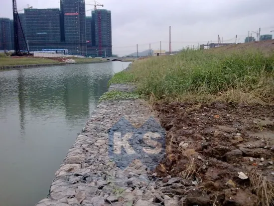 Galvanized Hot-dipped Galvanized Gabion Corrosion Galvanized Gabion For Bridge Protection