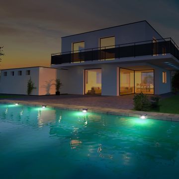 Χονδρική ηλιακή τροφοδοσία RGB ζεστό λευκό LED φώτα βημάτων για μονοπάτια και κήπους