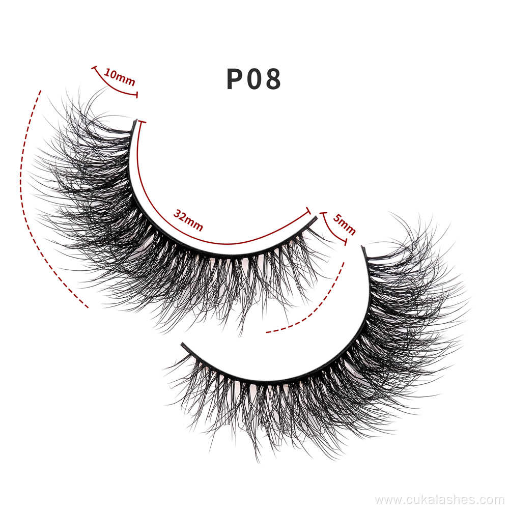 10 mm classic eyelashes 5d short natural lashes