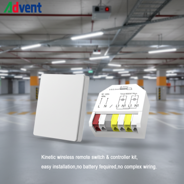 Battery Free Kinetic Light Switch for Commercial Lighting