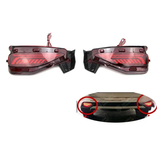 2pcs Car Accessories - Rear Bumper Light: Fog Lamp, Brake, and Turn Signal for Fortuner 2016+