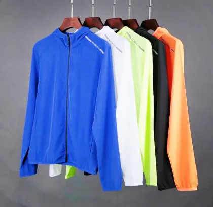 Men Running Coats Zipper Spring Gym Outdoor Jackets
