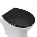 Duroplast Soft Close Toilet Seat in black-marble pattern