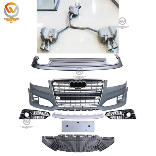 RS8 Full Set Front Bumper Body Kit for Audi A8 W12 2015-2017" 

However, considering that the car model is actually A8 and not RS8, an adjusted title could be more accurate:

"Full Set Front Bumper Body Kit for Audi A8 W12 2015-2017