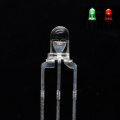 3mm Bi-color LED Red & Green LED Clear-Lens Common Cathode