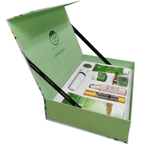 2 sets cosmetic packaging box with clean tray