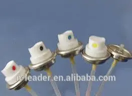 Furniture polish aerosol tinplate valve