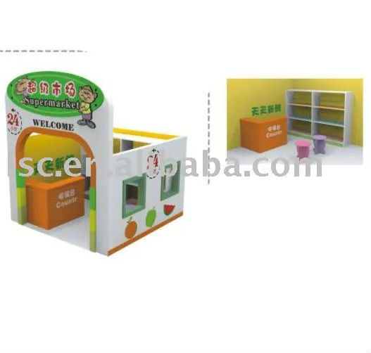 super market kids play kitchen set