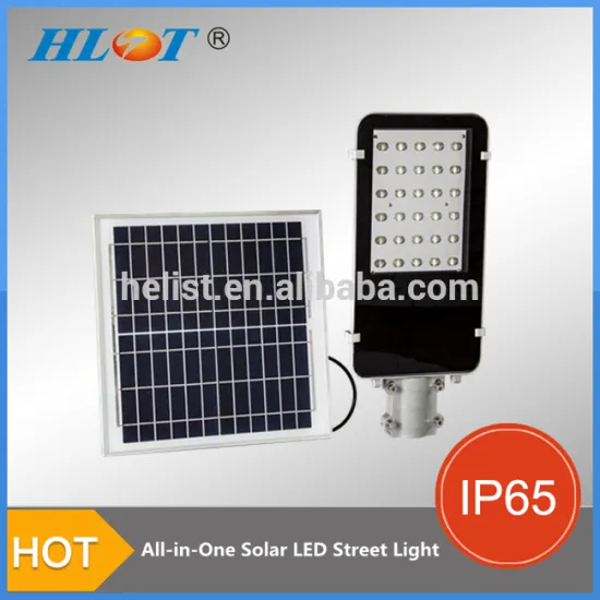 Jiangsu Helist new product lampada de all in one solar led street light