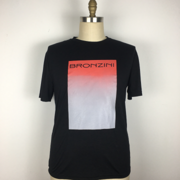 Anpassad design blank korta ärmar manlig t-shirt