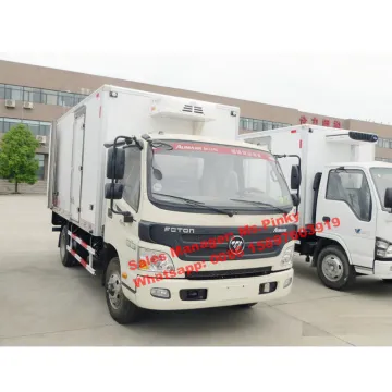 FOTON Aumark refrigerator van truck for vegetables 1-8Tons Freezer Box Trucks for Sales