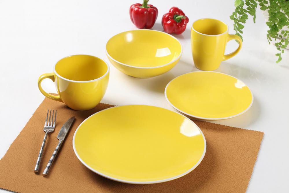 Dinner Set Yellow