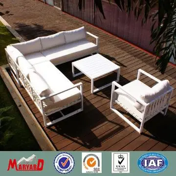 Outdoor Furniture White Polywood Sofa-MYD-NM05026