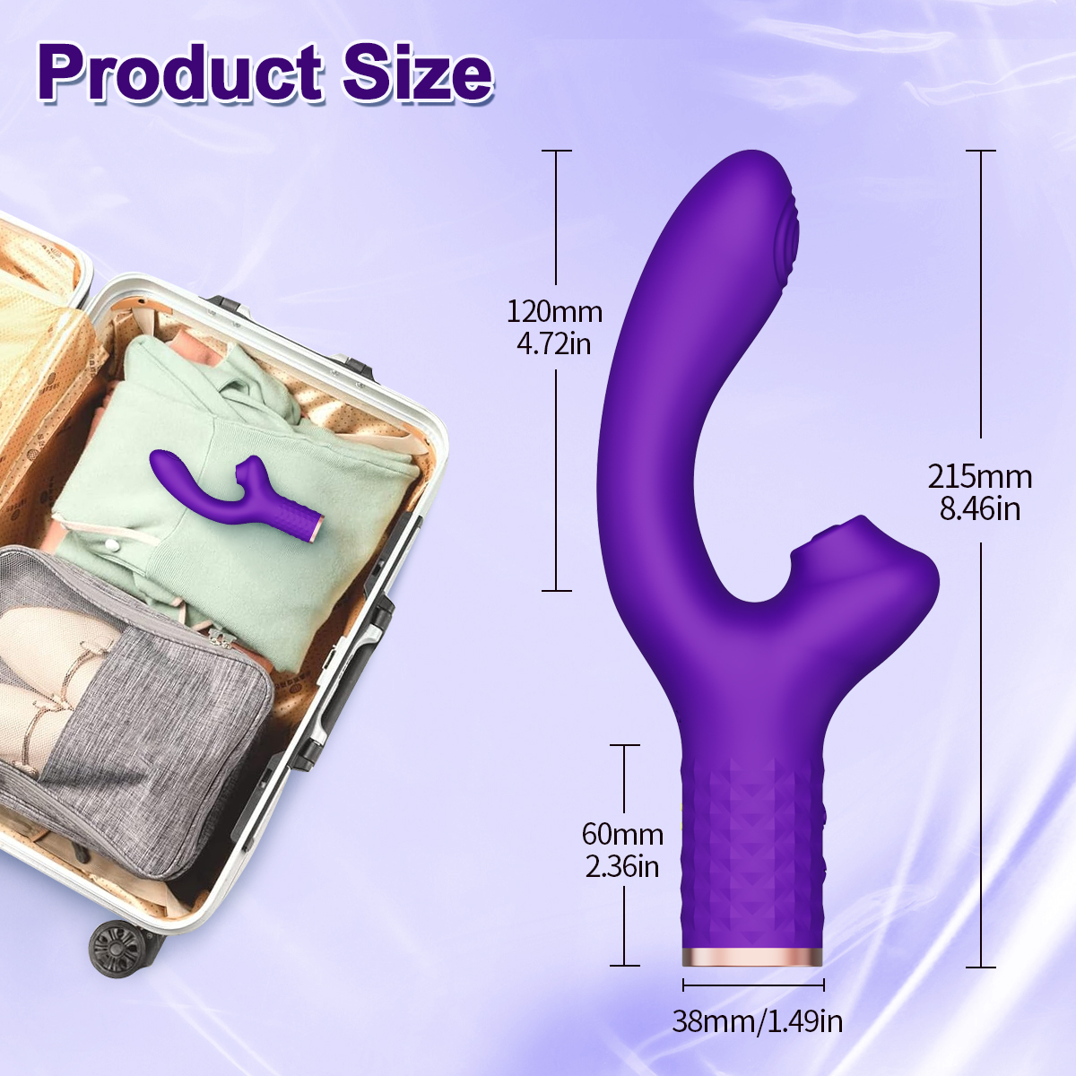 Dual Action Vibrating Wand for Enhanced Pleasure